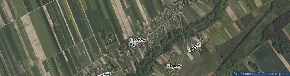 Zdjęcie satelitarne Czechów Kąt ul.